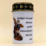 LED-Grablicht Heiliger Erzengel Michael weiss