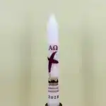 Stabkerze Ostern 2026 – Kreuz und Osterlamm