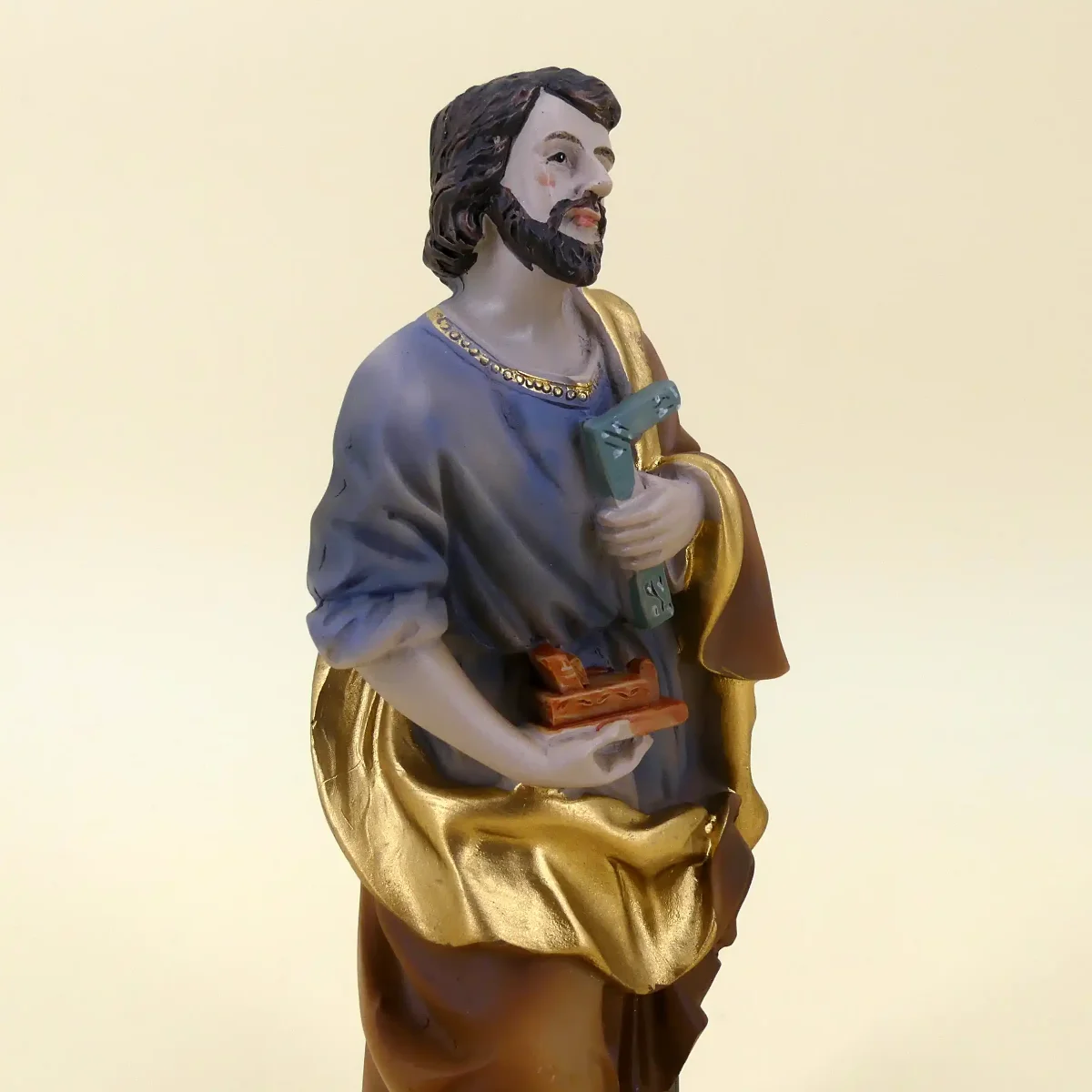 Heiliger Josef mit Winkel und Hobel 15 cm