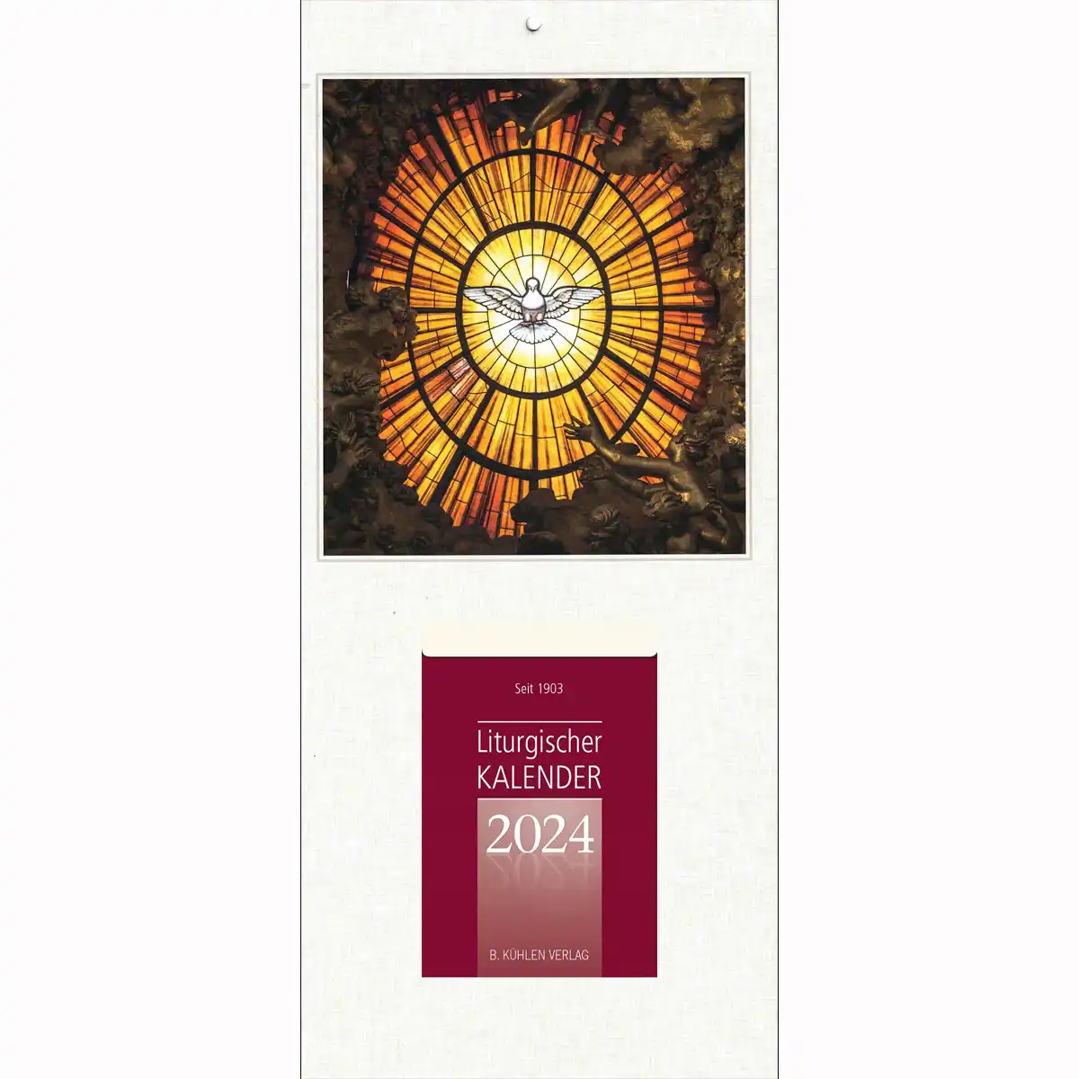 Liturgischer Kalenderblock 2024 Rückwand Heiliger Geist