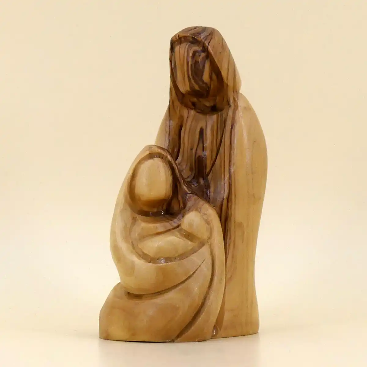 Heilige Familie aus Bethlehem Olivenholz 12 cm
