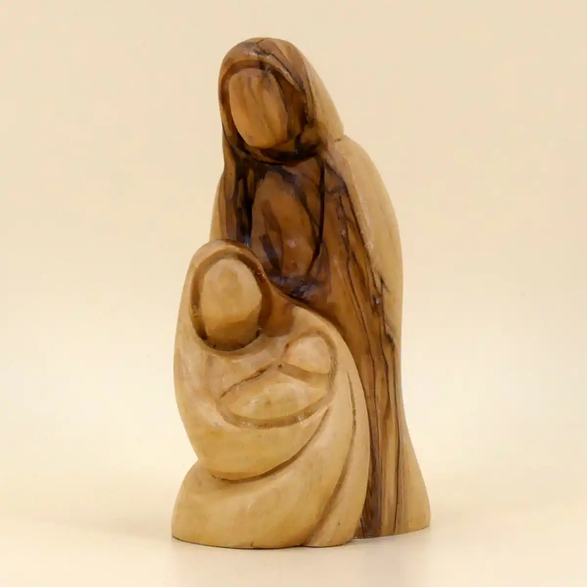 Heilige Familie aus Bethlehem Olivenholz 12 cm