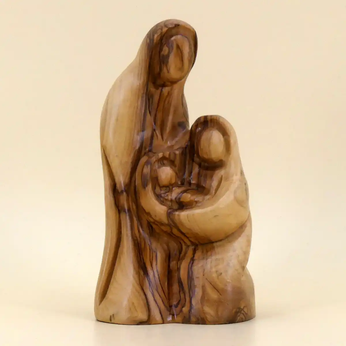 Heilige Familie aus Bethlehem Olivenholz 13 cm