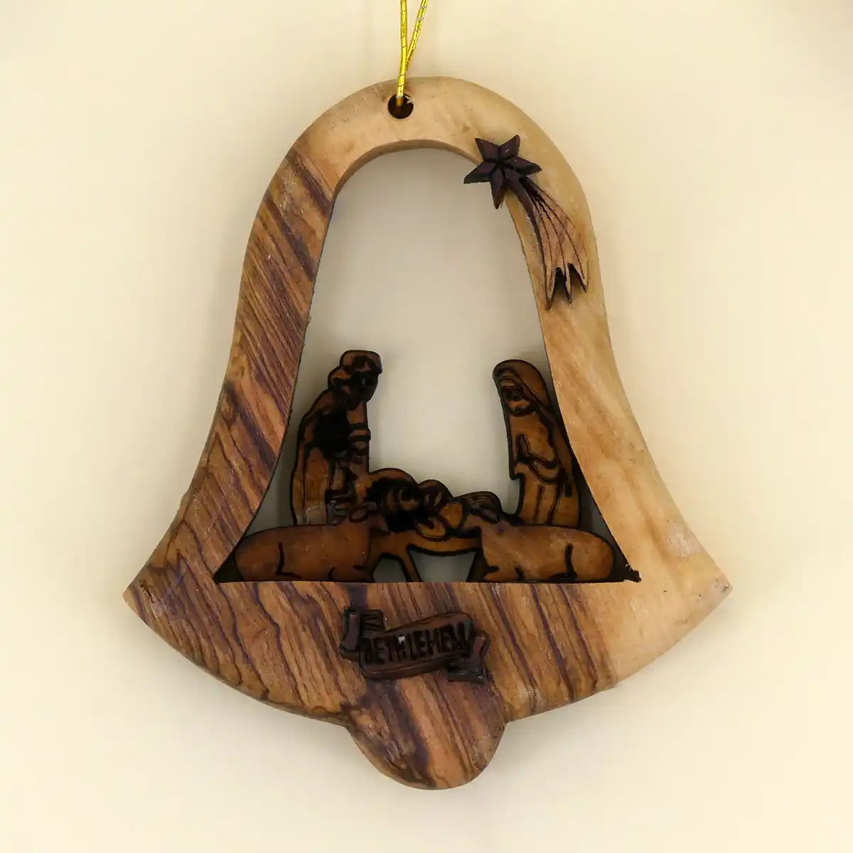 Religiöses Geschenk Olive Wood Gifts Shop Handgeschnitztes Olivenholz-Kreuz 25,4cm - Aus Dem Heiligen Land Olivenholz Kreuz