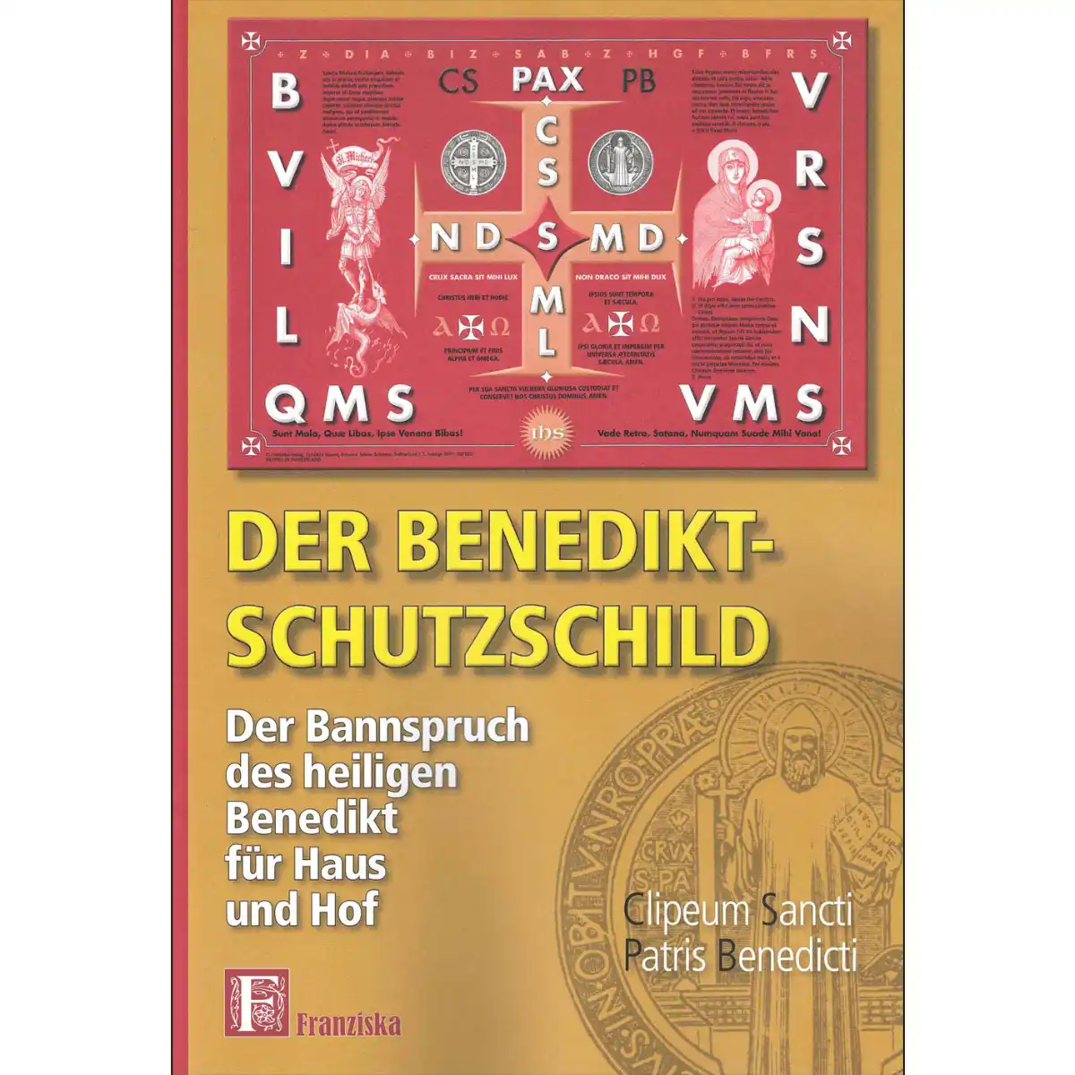 Broschüre plus 3 geweihte Benedikt Schutzschilde