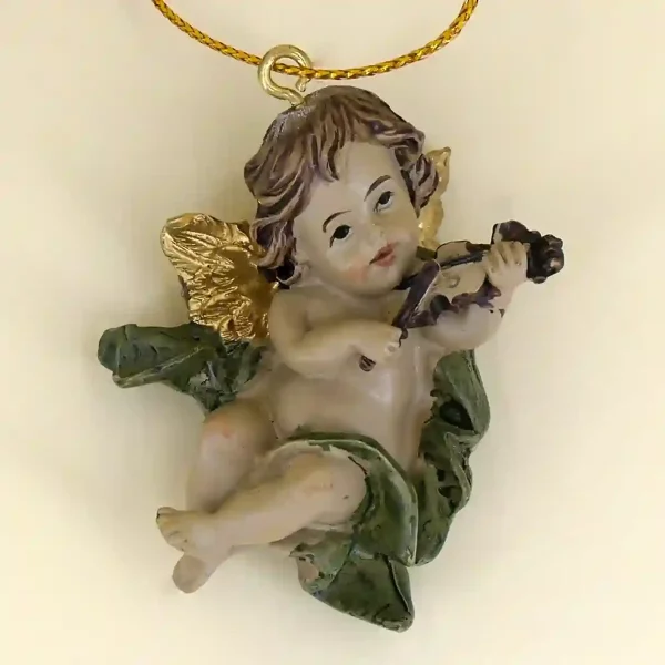 Engel mit Geige zum Aufhängen 5,5 cm