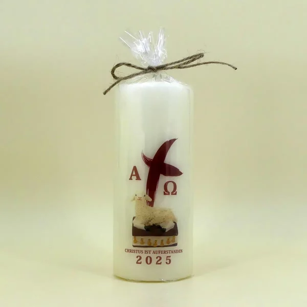 Osterkerze 2025 - Alpha und Omega