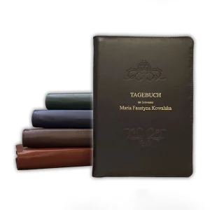 Tagebuch der Schwester Faustyna Kowalska im Ledereinband blau