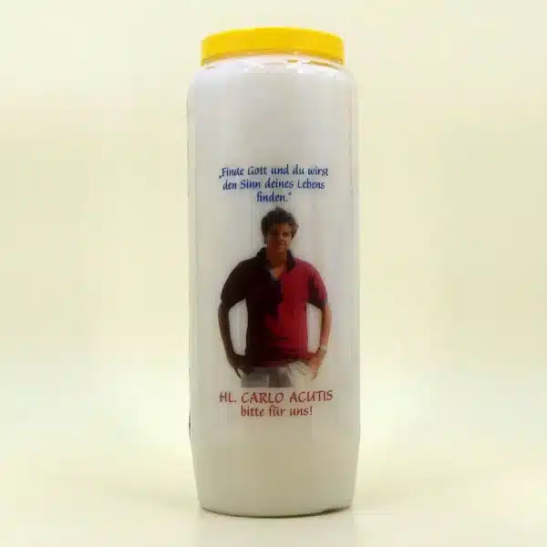 Novenenkerze Heiliger Carlo Acutis Novenenkerze Heiliger Carlo Acutis