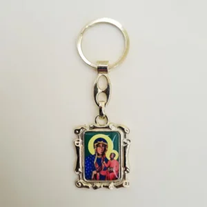 Schwarze Madonna | Heiliger Christophorus | Schlüsselanhänger Gold