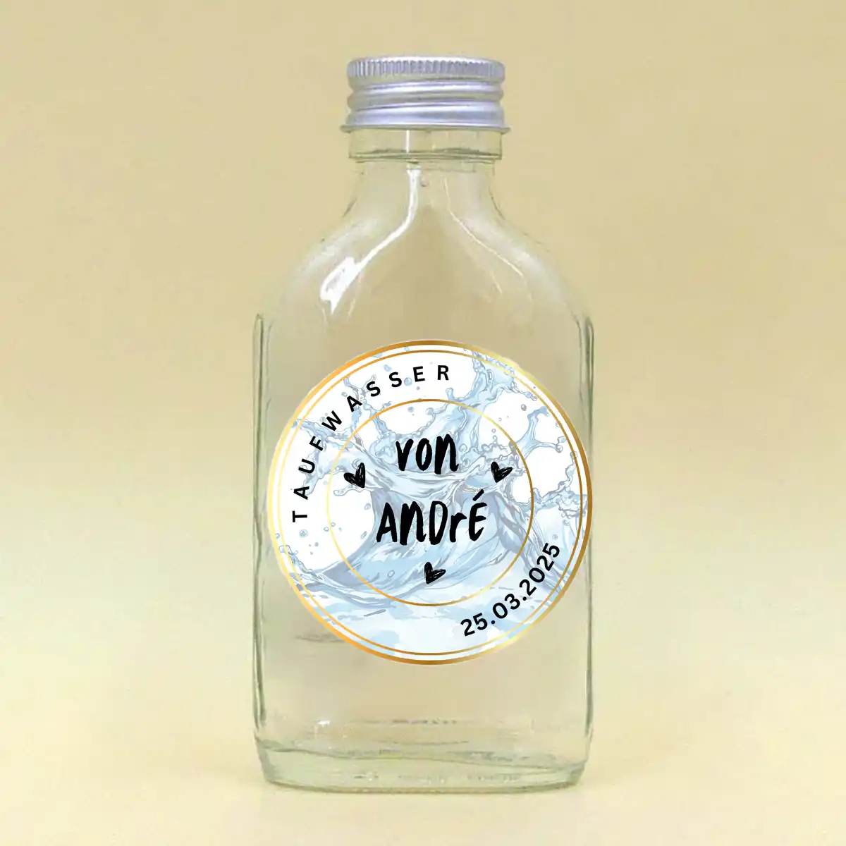 Glasflasche Für Taufwasser Personalisiert 100 Ml • Katholische Devotionalien | Kerzen | Bücher