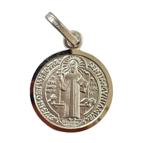 Benediktusmedaille 925er Silber 1.3 cm Benediktusmedaille 925er Silber 1.3 cm