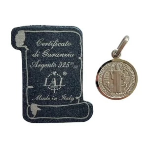 Benediktusmedaille 925er Silber 1.3 cm