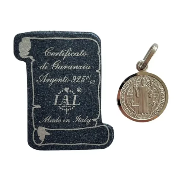 Benediktusmedaille 925er Silber 1.3 cm