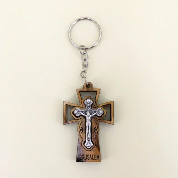 Kreuz – Schlüsselanhänger aus Bethlehem Kreuz – Schlüsselanhänger aus Bethlehem