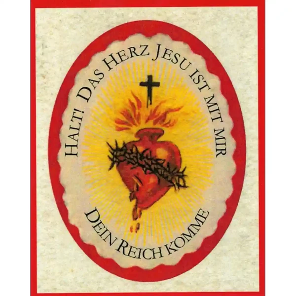 Das Herz-Jesu-Schild zum Beisichtragen Das Herz-Jesu-Schild zum Beisichtragen