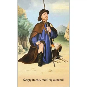 Heiliger Rochus Gebetsbildchen