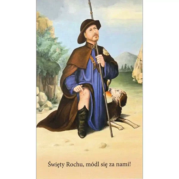 Heiliger Rochus Gebetsbildchen Heiliger Rochus Gebetsbildchen