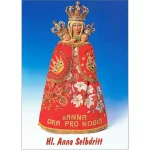 Heilige Anna Selbdritt Gebetsbildchen