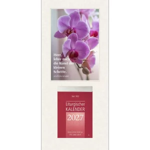 Liturgischer Kalenderblock Orchidee mit Gebet 2027