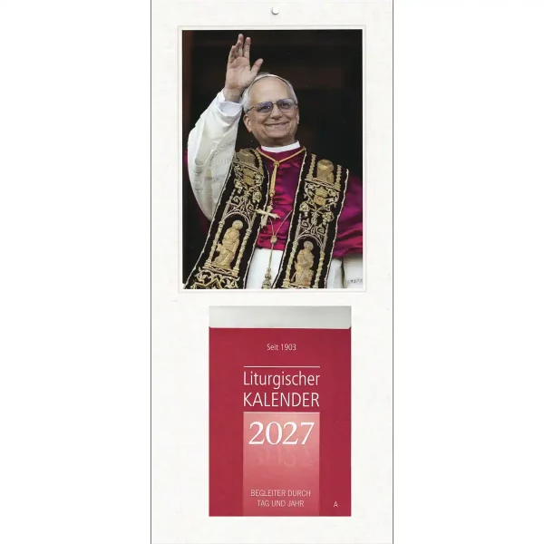 Liturgischer Kalenderblock Papst Leo XIV 2027 Liturgischer Kalenderblock Papst Leo XIV 2027