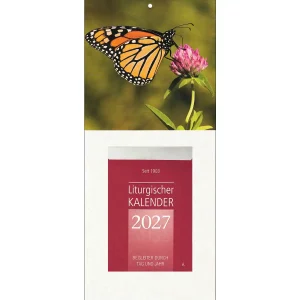 Liturgischer Kalenderblock Schmetterling 2027