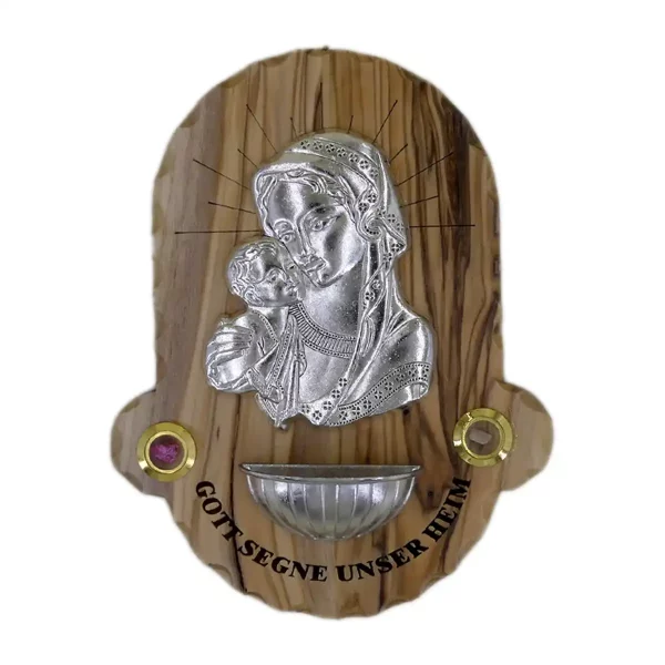 Weihwasserbecken Maria mit Jesus aus Bethlehem Weihwasserbecken Maria mit Jesus aus Bethlehem