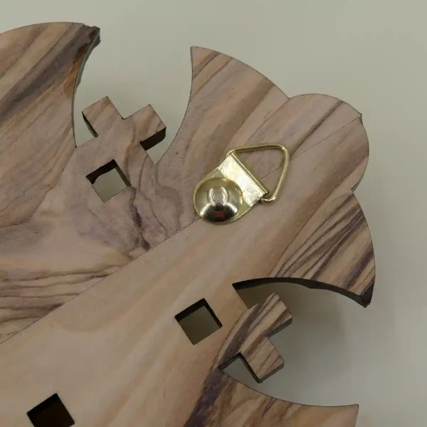 Jerusalemer Kreuz mit Erde aus dem Heiligen Land 16 cm