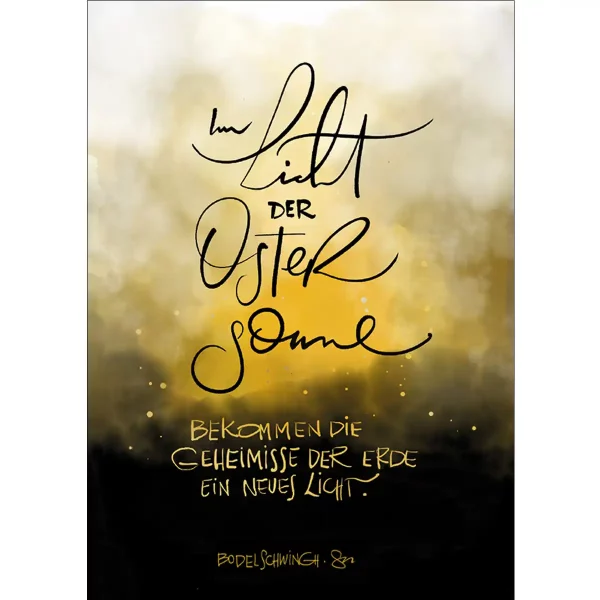 Glückwunschkarte – Im Licht der Ostersonne Glückwunschkarte – Im Licht der Ostersonne