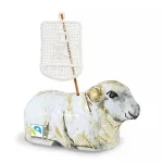Osterfähnchen mit gesticktem Christus-Monogramm 18 cm