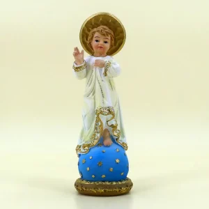 Heiliges Jesuskind auf Weltkugel 15 cm
