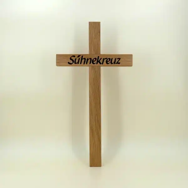 Sühnekreuz aus Holz 32 bis 37 cm