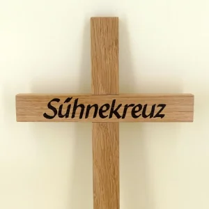 Sühnekreuz aus Holz 32 bis 37 cm