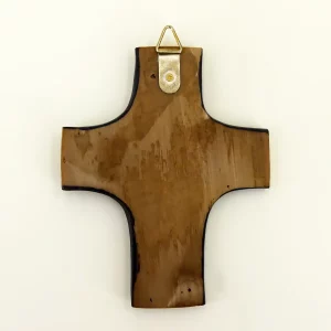 Wandkreuz – Bleib sein Kind rot 13 cm