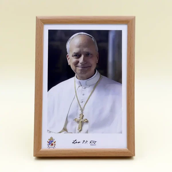 Papst Leo XIV Bild mit Unterschrift Papst Leo XIV Bild mit Unterschrift