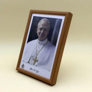 Papst Leo XIV Bild mit Unterschrift
