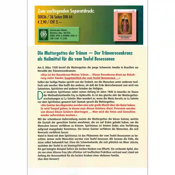 Die Muttergottes der Tränen
