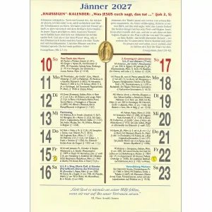 Der beliebte Haussegen Kalender 2027
