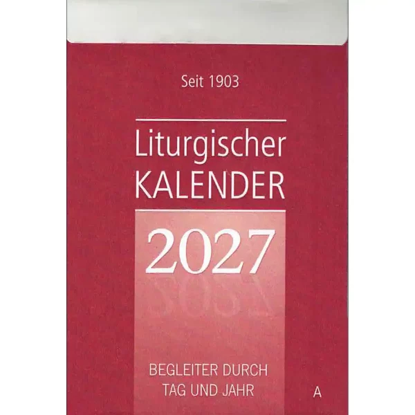 Liturgischer Kalenderblock 2027 Liturgischer Kalenderblock 2027