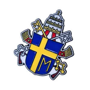 Anstecker mit Wappen von Papst Johannes Paul II aus Krakau