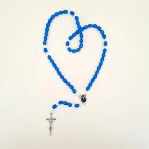 Reliquien – Rosenkranz der heiligen Sr. Faustina blau