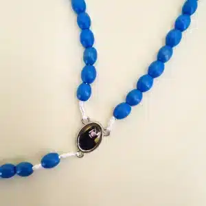 Reliquien – Rosenkranz der heiligen Sr. Faustina blau