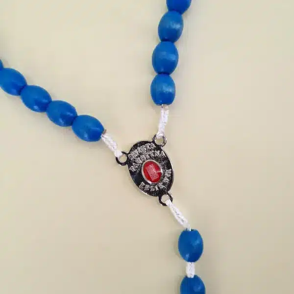 Reliquien – Rosenkranz der heiligen Sr. Faustina blau