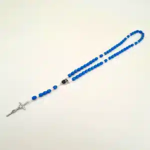 Reliquien – Rosenkranz der heiligen Sr. Faustina blau