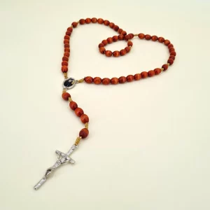Reliquien – Rosenkranz der heiligen Sr. Faustina braun