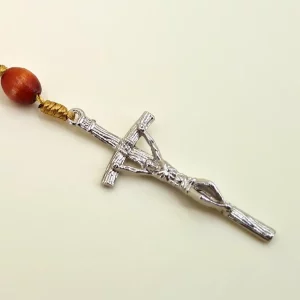 Reliquien – Rosenkranz der heiligen Sr. Faustina braun