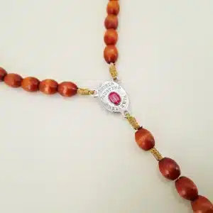 Reliquien – Rosenkranz der heiligen Sr. Faustina braun