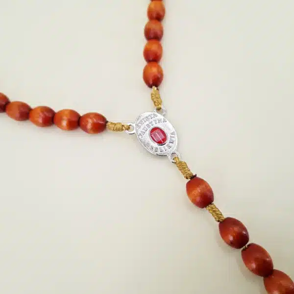 Reliquien – Rosenkranz der heiligen Sr. Faustina braun