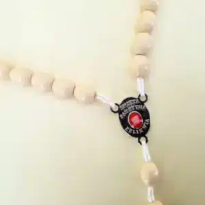 Reliquien – Rosenkranz der heiligen Sr. Faustina weiss