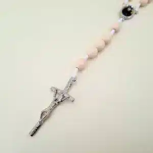 Reliquien – Rosenkranz der heiligen Sr. Faustina weiss